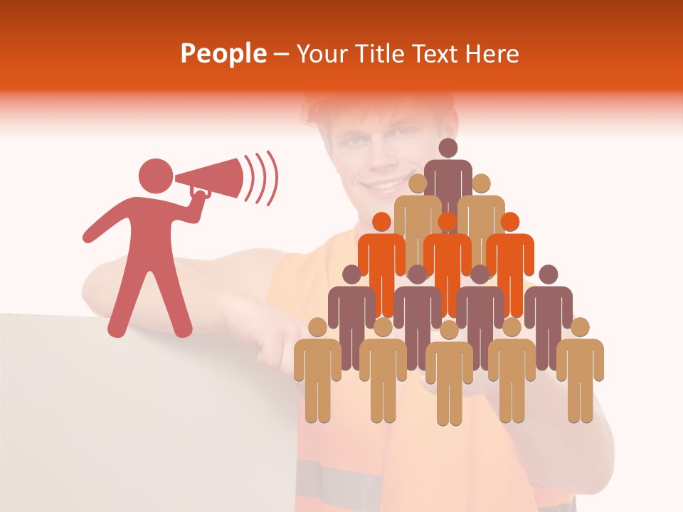 Background Workman Man PowerPoint Template