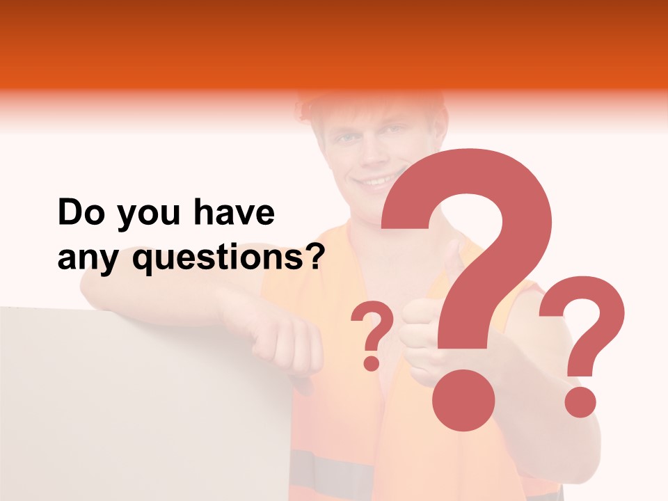 Background Workman Man PowerPoint Template