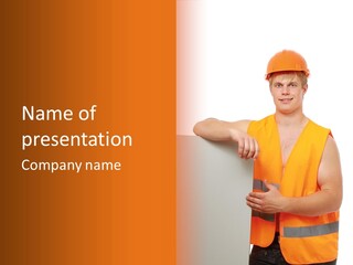 Spanner Standing Hat PowerPoint Template