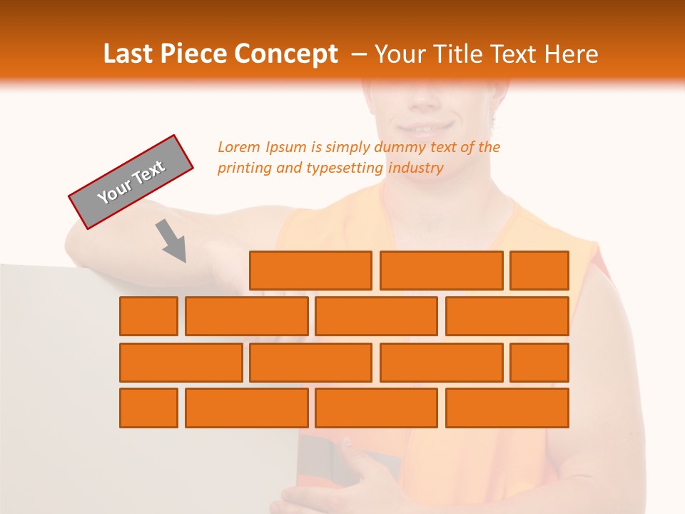 Spanner Standing Hat PowerPoint Template