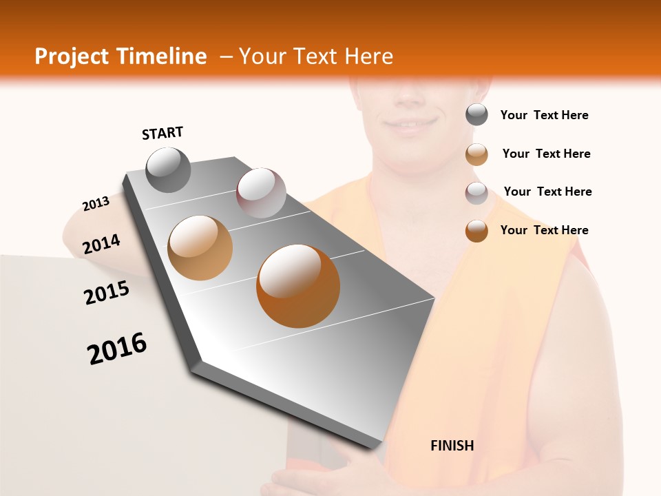 Spanner Standing Hat PowerPoint Template