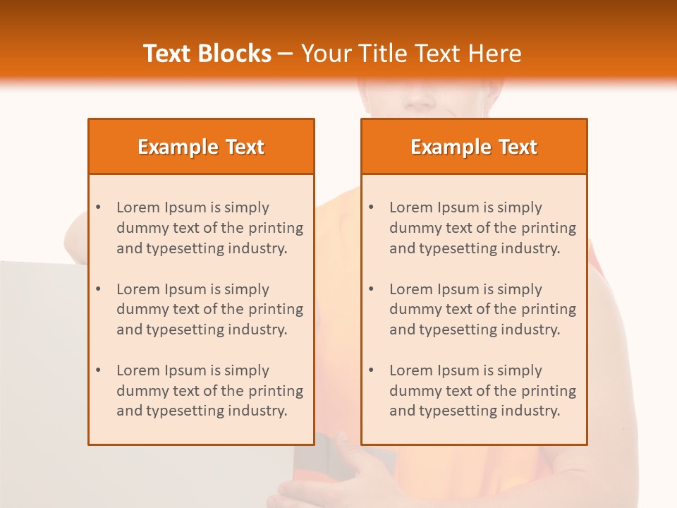 Spanner Standing Hat PowerPoint Template