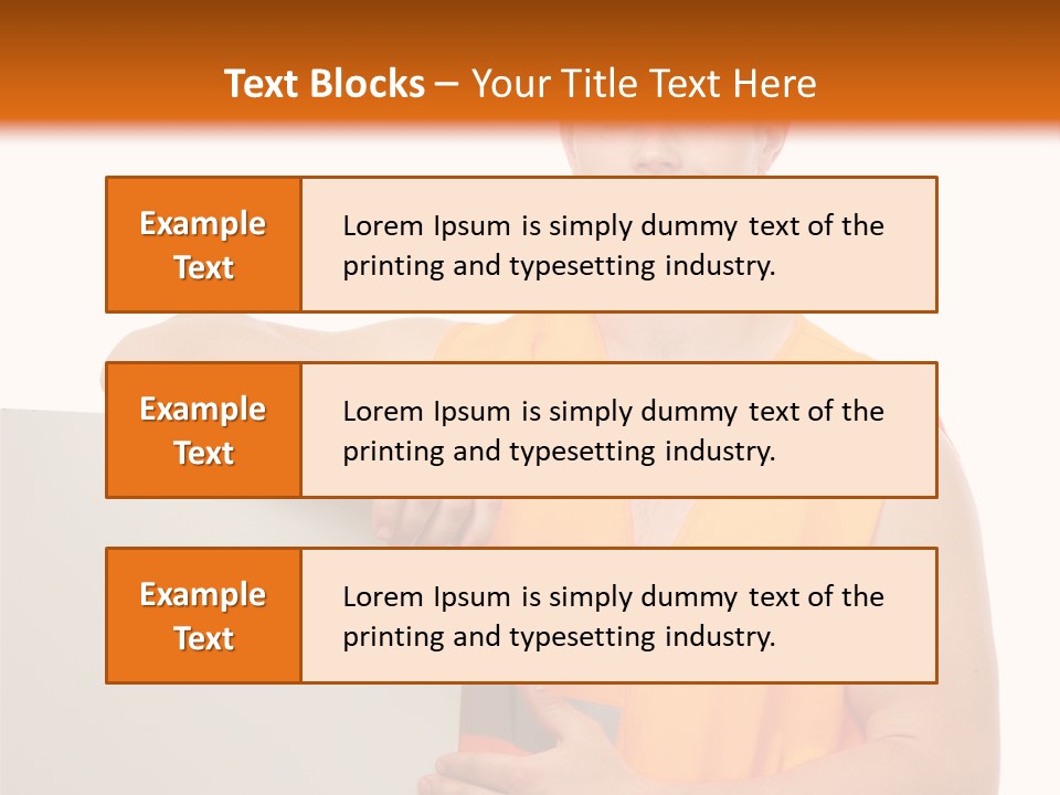Spanner Standing Hat PowerPoint Template
