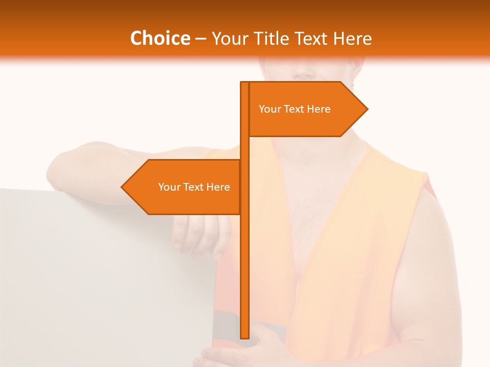 Spanner Standing Hat PowerPoint Template