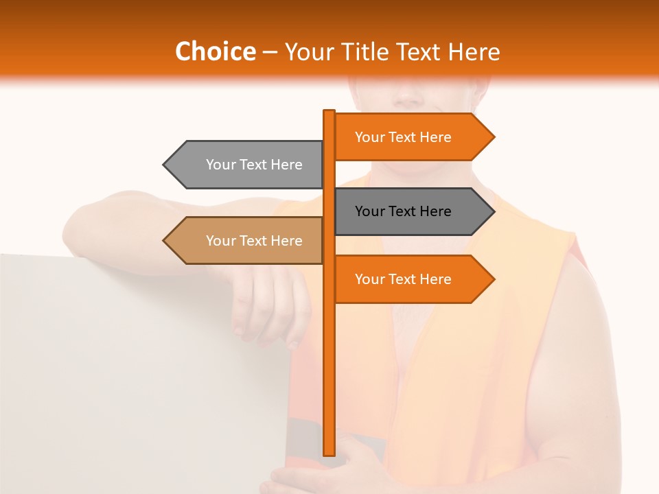Spanner Standing Hat PowerPoint Template
