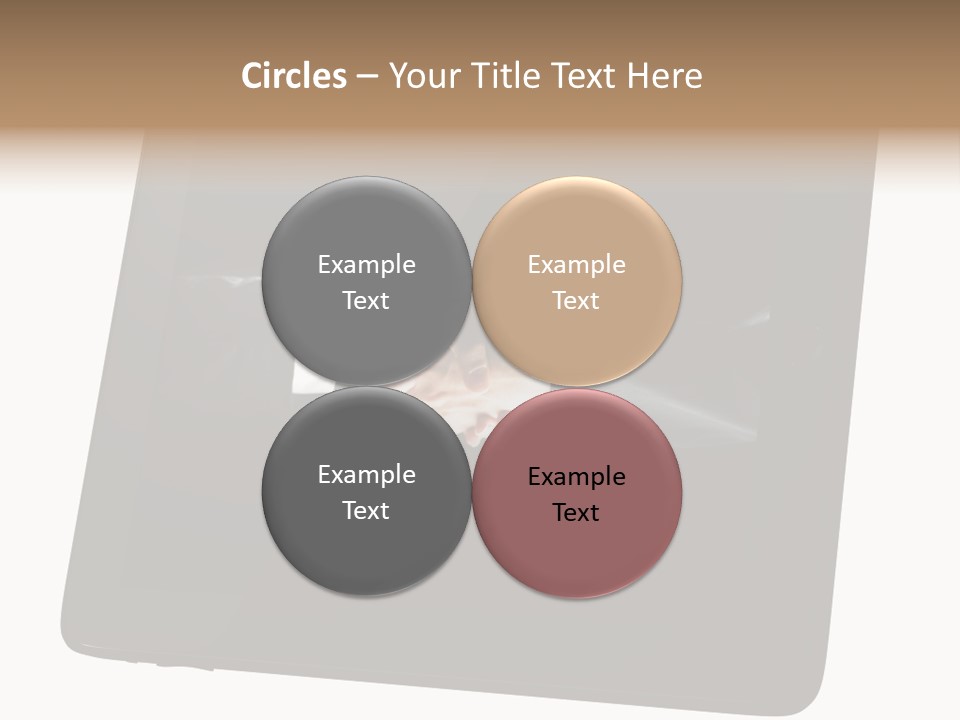 Business Handshake Netbook PowerPoint Template