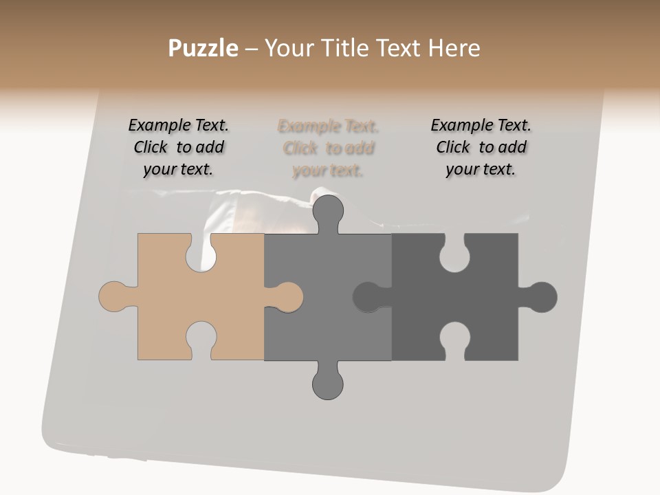 Business Handshake Netbook PowerPoint Template