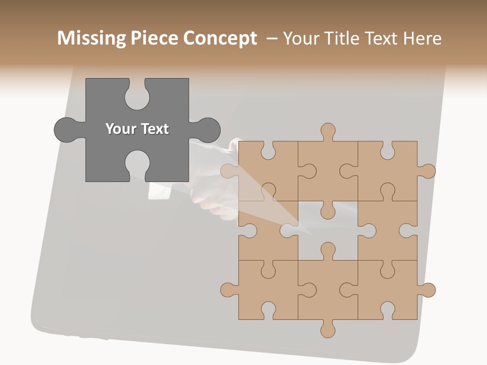 Business Handshake Netbook PowerPoint Template