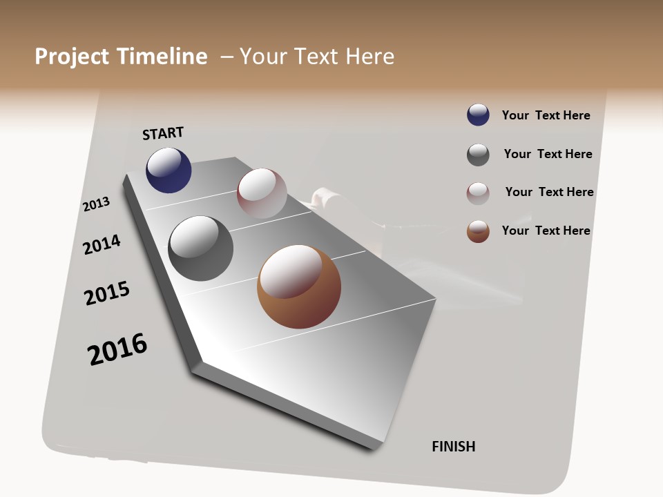 Business Handshake Netbook PowerPoint Template