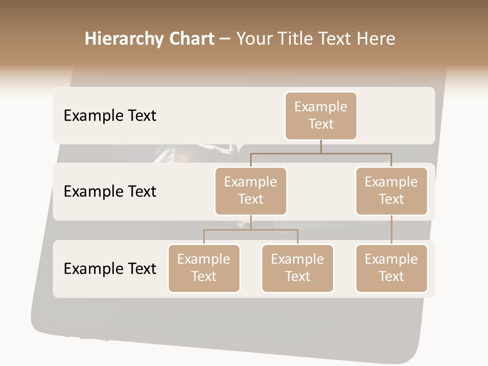 Business Handshake Netbook PowerPoint Template