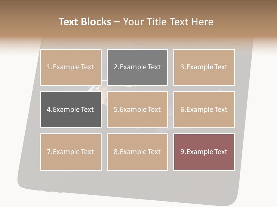 Business Handshake Netbook PowerPoint Template