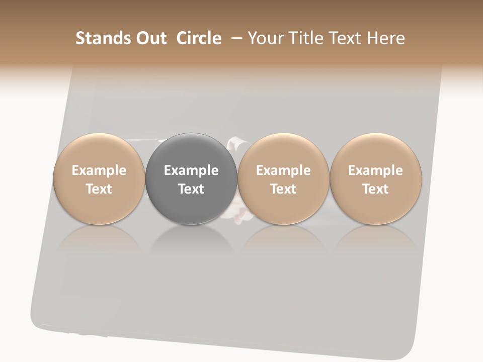 Business Handshake Netbook PowerPoint Template