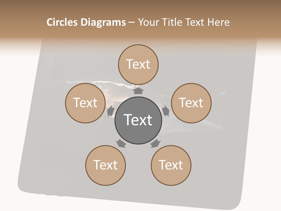 Business Handshake Netbook PowerPoint Template