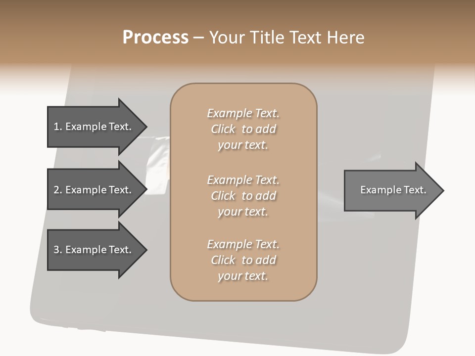 Business Handshake Netbook PowerPoint Template