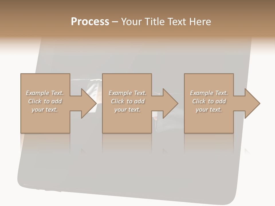 Business Handshake Netbook PowerPoint Template