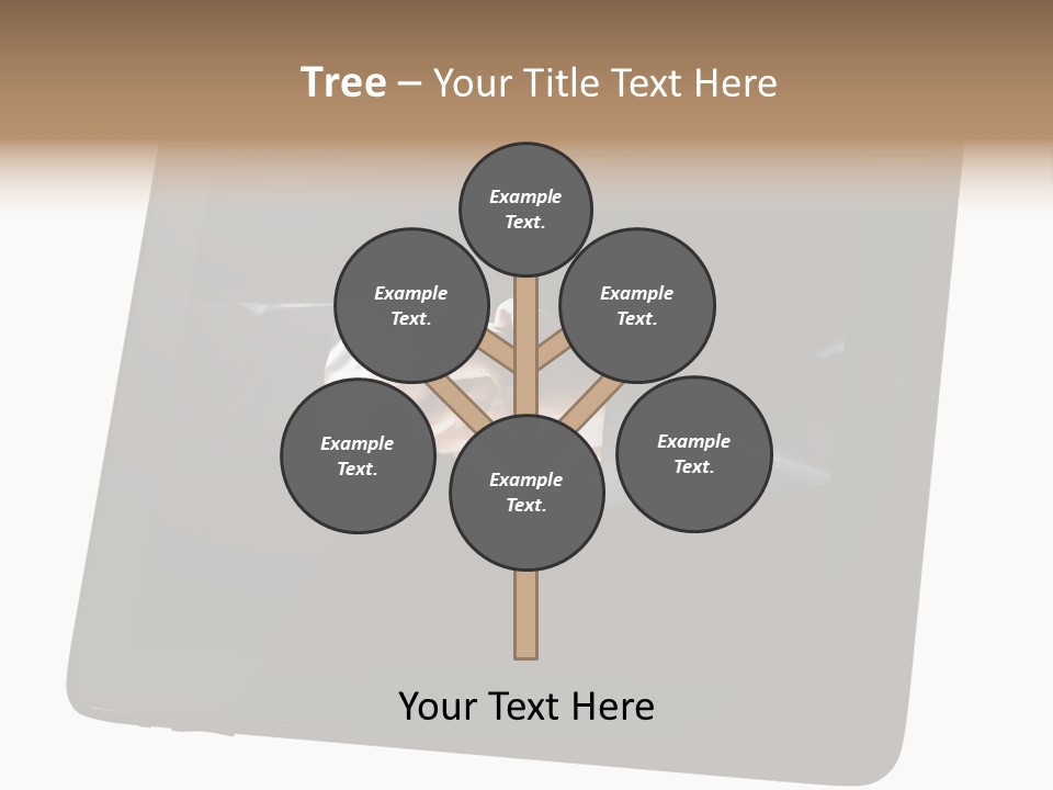 Business Handshake Netbook PowerPoint Template