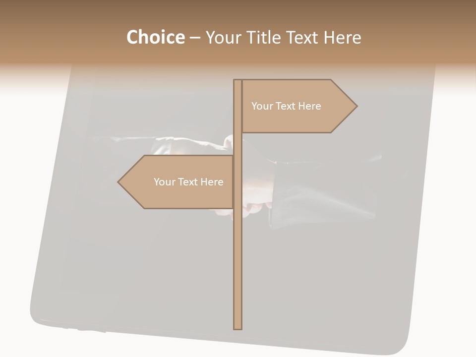 Business Handshake Netbook PowerPoint Template