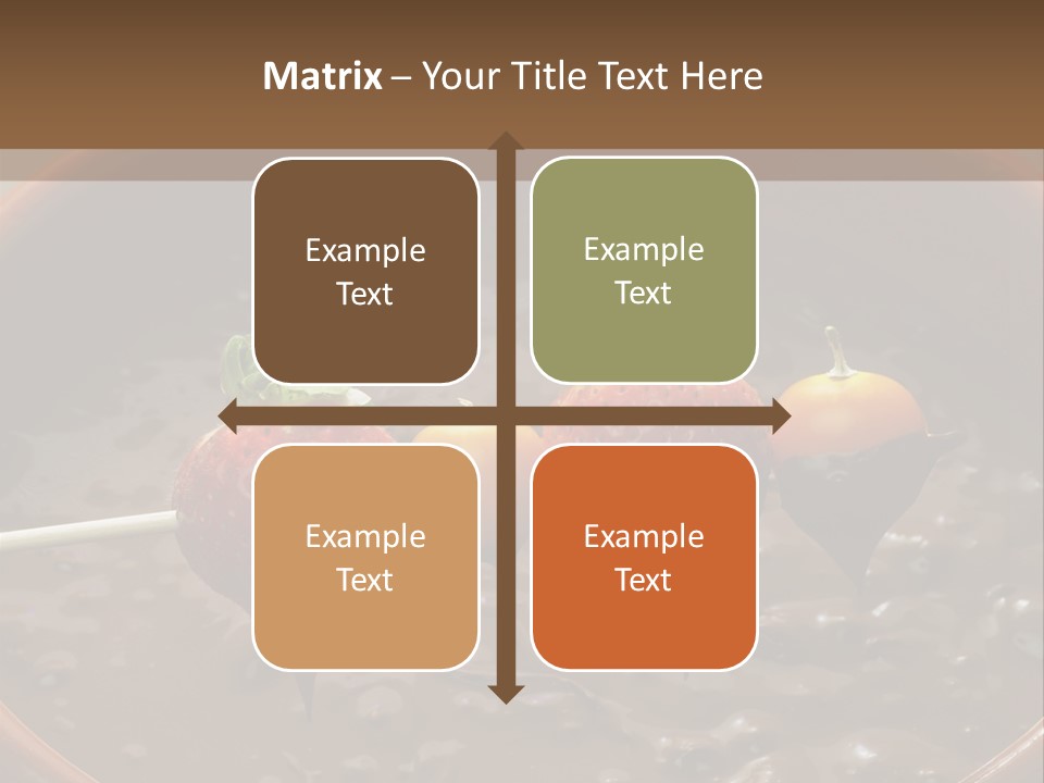 Chocolate Unhealthy Calories PowerPoint Template