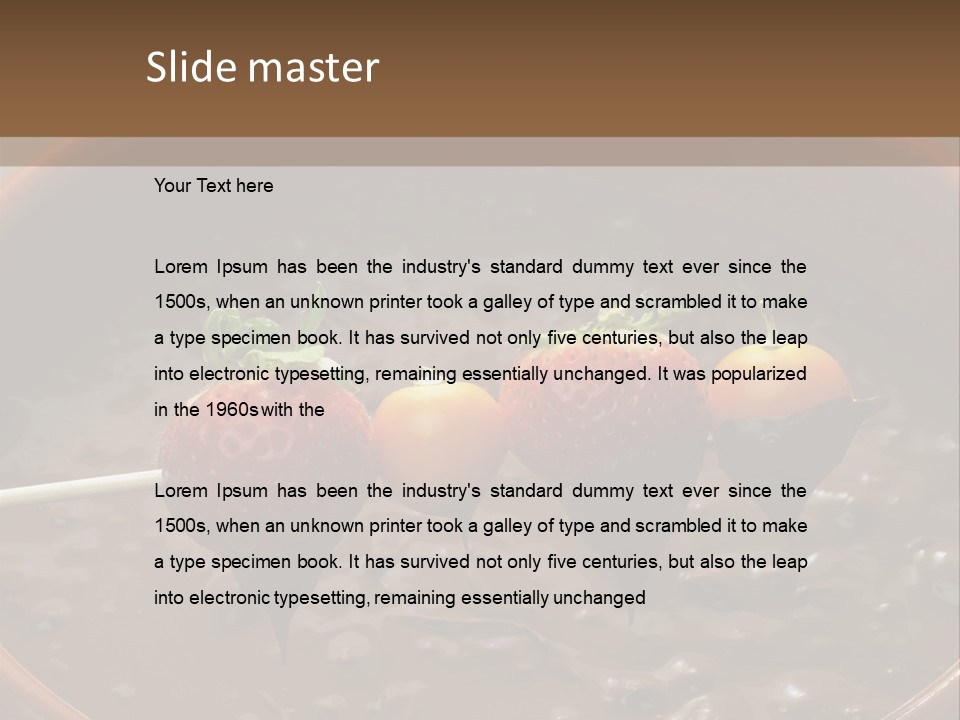 Chocolate Unhealthy Calories PowerPoint Template