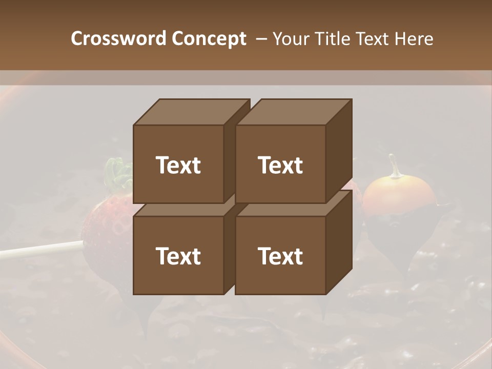 Chocolate Unhealthy Calories PowerPoint Template
