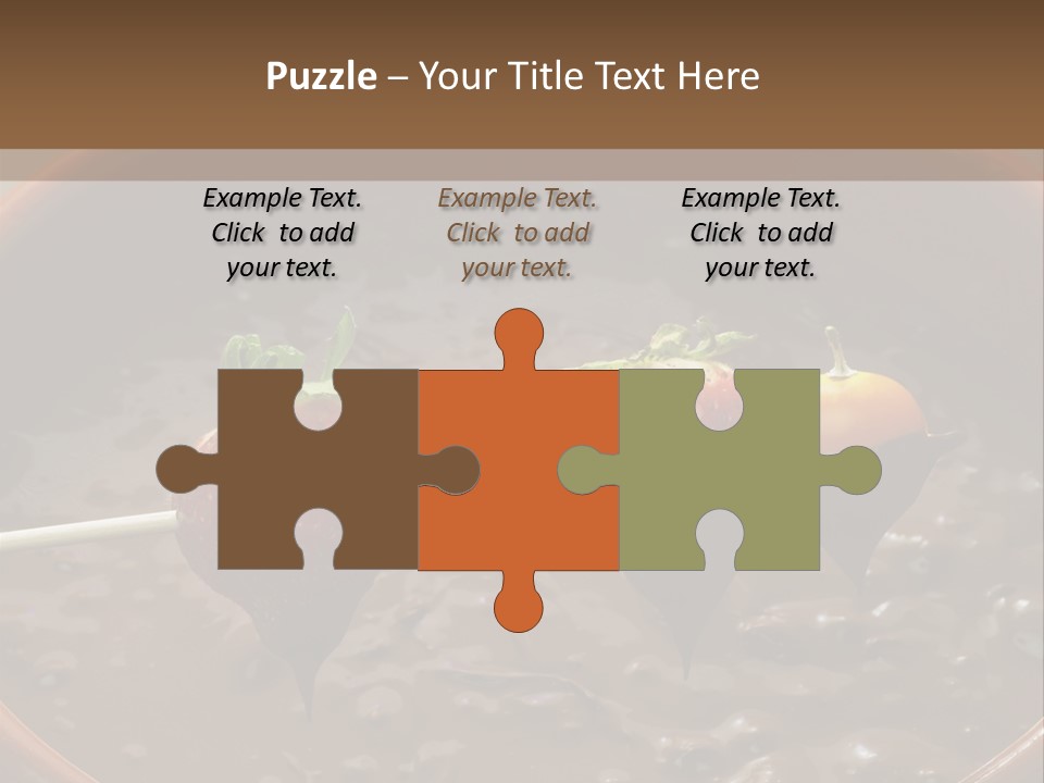 Chocolate Unhealthy Calories PowerPoint Template