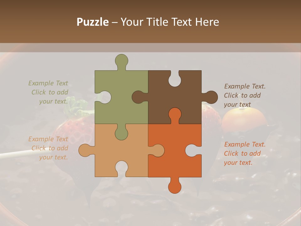 Chocolate Unhealthy Calories PowerPoint Template