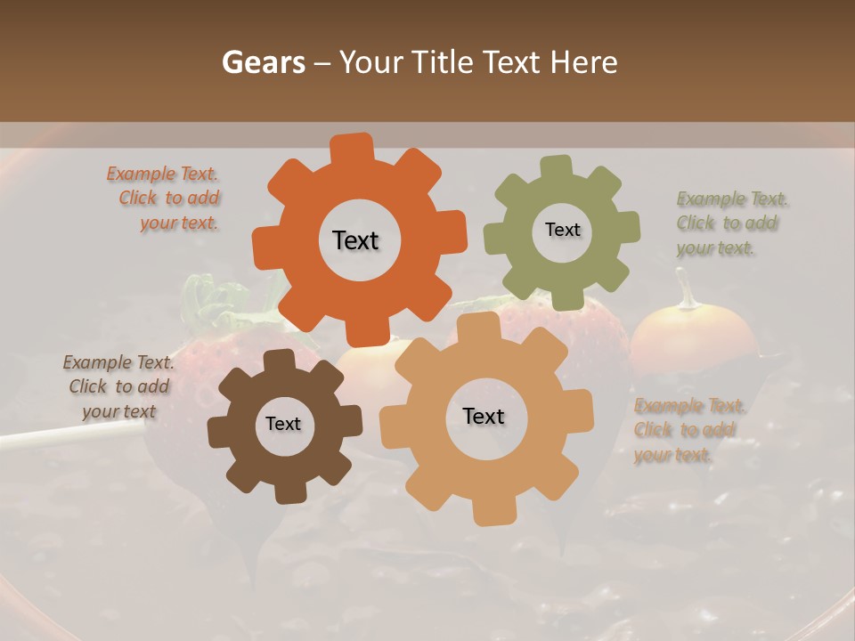 Chocolate Unhealthy Calories PowerPoint Template