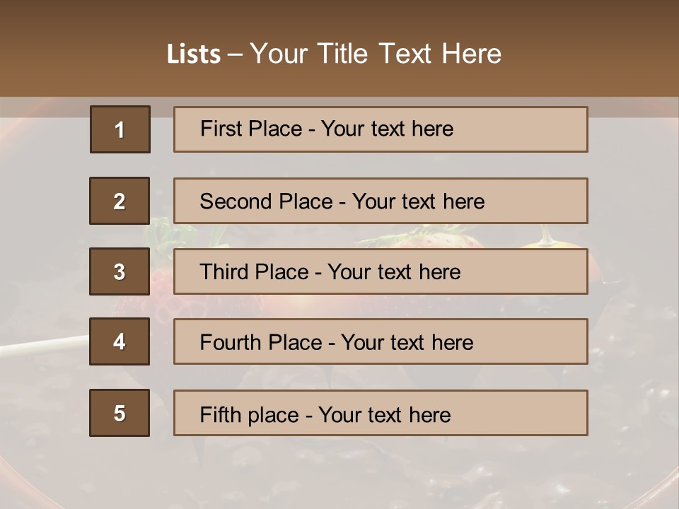 Chocolate Unhealthy Calories PowerPoint Template