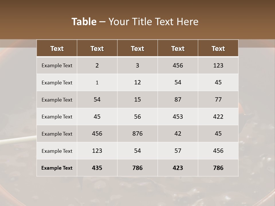 Chocolate Unhealthy Calories PowerPoint Template