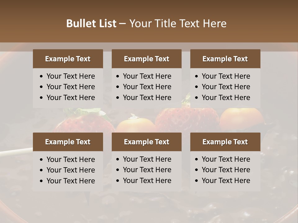 Chocolate Unhealthy Calories PowerPoint Template