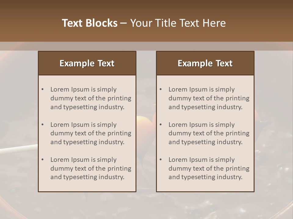 Chocolate Unhealthy Calories PowerPoint Template