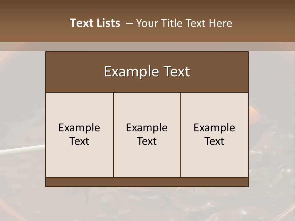 Chocolate Unhealthy Calories PowerPoint Template