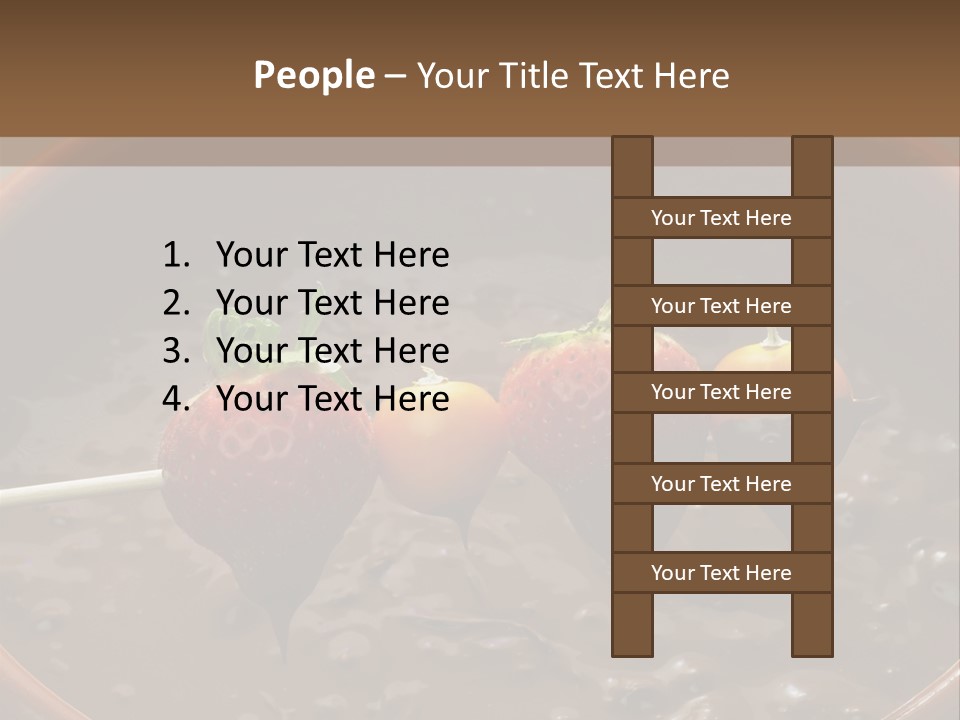 Chocolate Unhealthy Calories PowerPoint Template