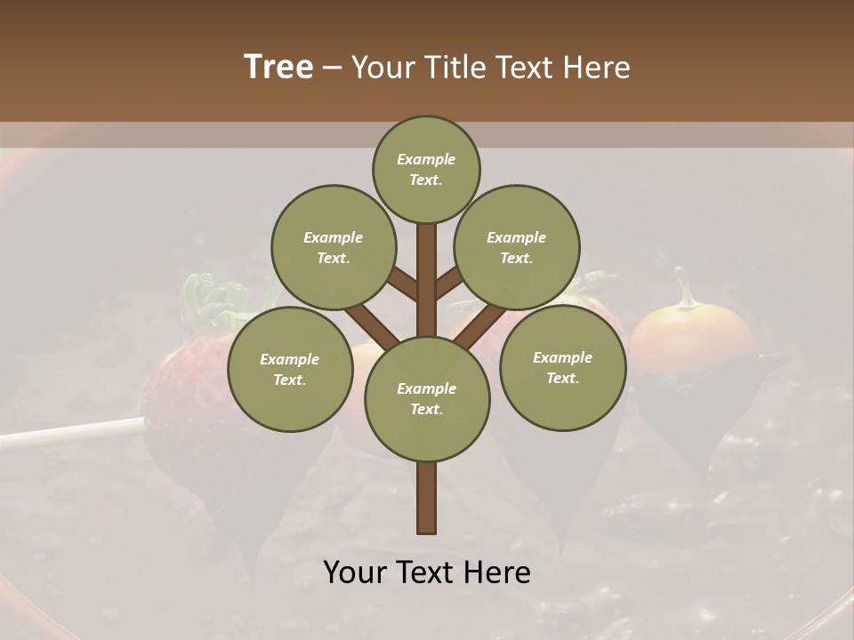 Chocolate Unhealthy Calories PowerPoint Template