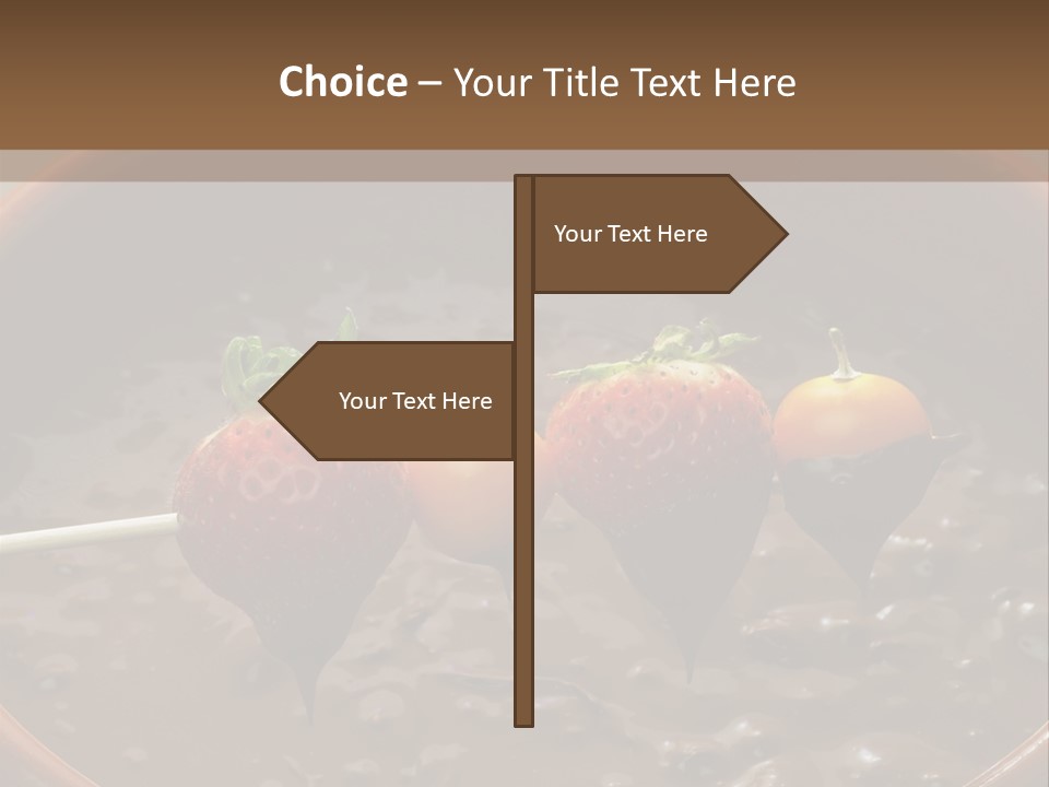 Chocolate Unhealthy Calories PowerPoint Template