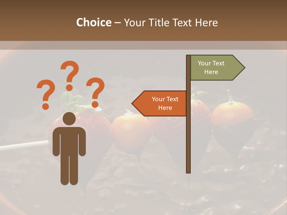 Chocolate Unhealthy Calories PowerPoint Template