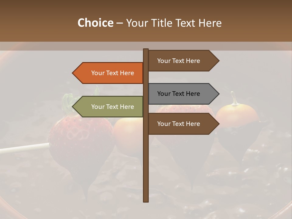 Chocolate Unhealthy Calories PowerPoint Template