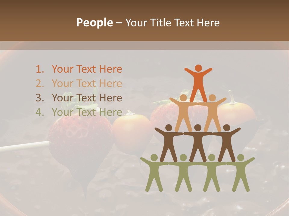 Chocolate Unhealthy Calories PowerPoint Template