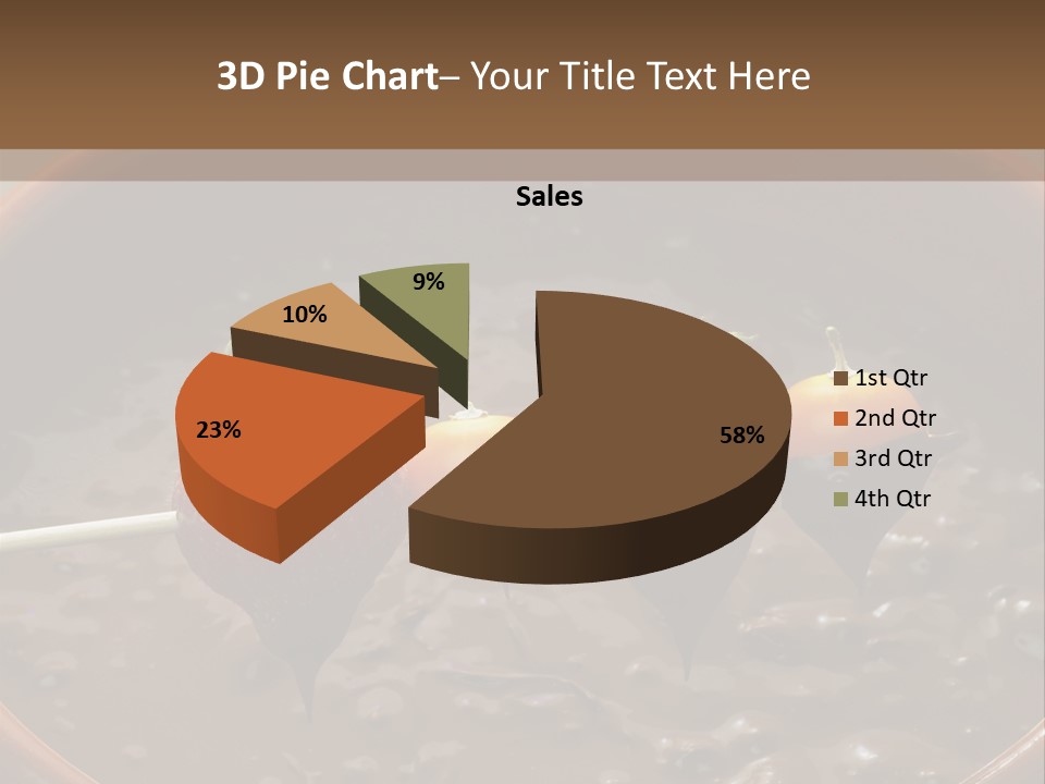 Chocolate Unhealthy Calories PowerPoint Template