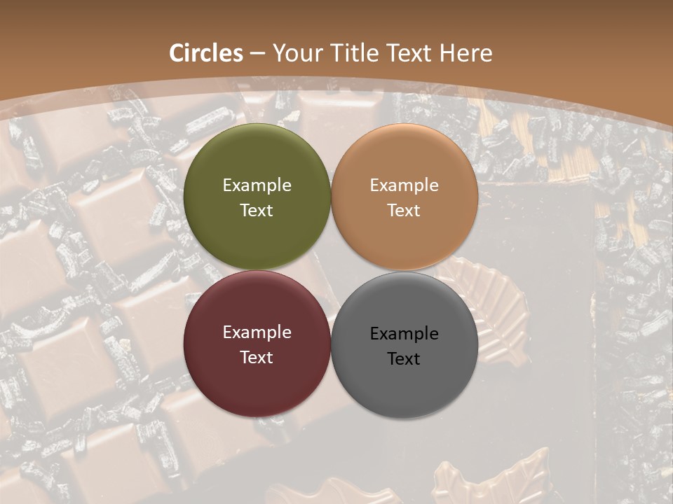 Tempting Close Up Calories PowerPoint Template