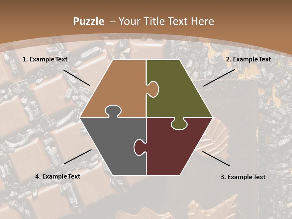 Tempting Close Up Calories PowerPoint Template
