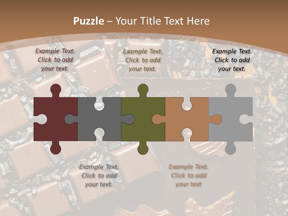 Tempting Close Up Calories PowerPoint Template