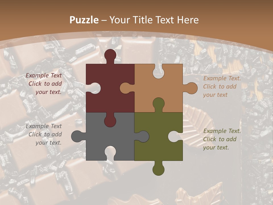 Tempting Close Up Calories PowerPoint Template