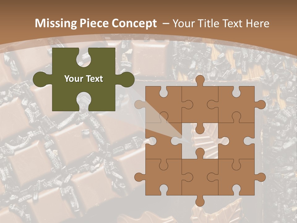 Tempting Close Up Calories PowerPoint Template