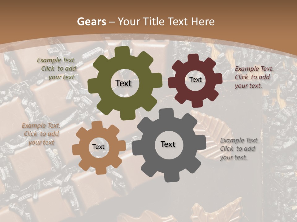 Tempting Close Up Calories PowerPoint Template
