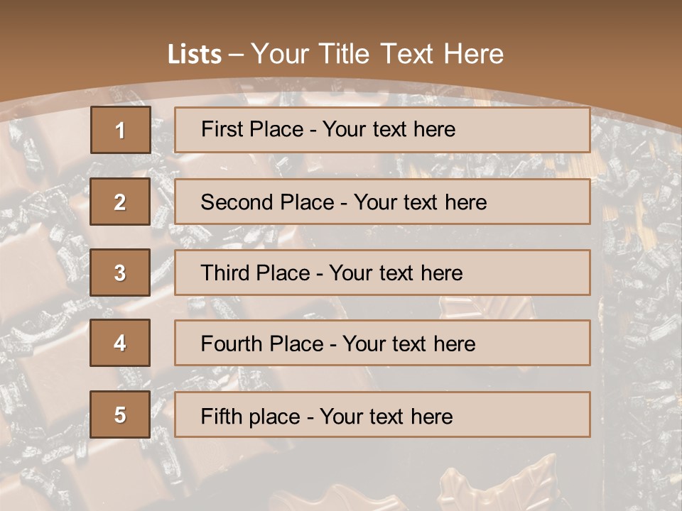Tempting Close Up Calories PowerPoint Template