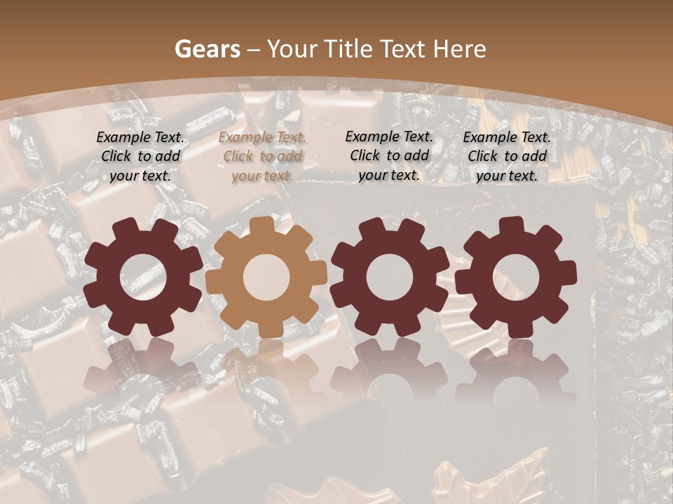 Tempting Close Up Calories PowerPoint Template