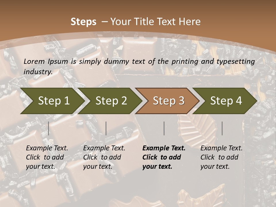 Tempting Close Up Calories PowerPoint Template