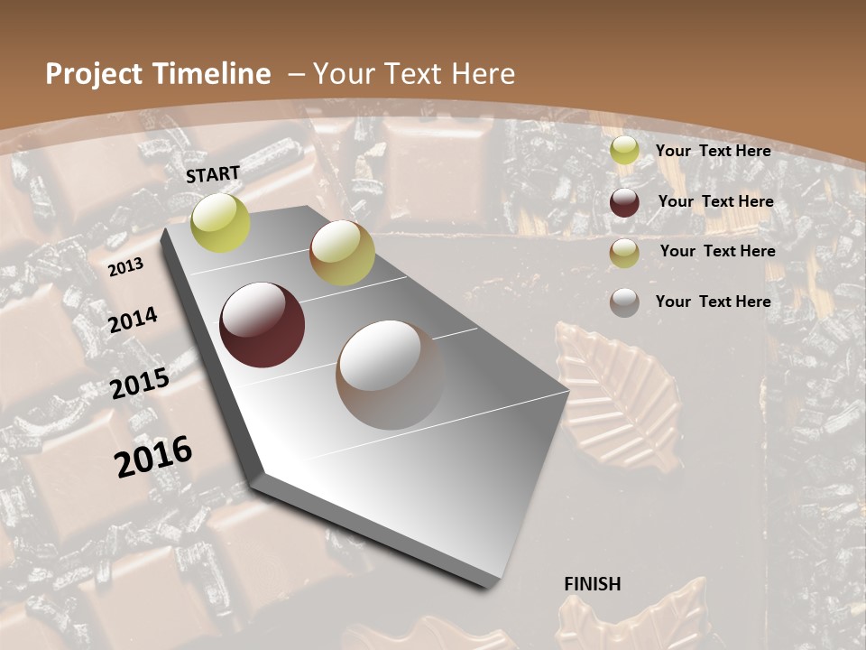 Tempting Close Up Calories PowerPoint Template