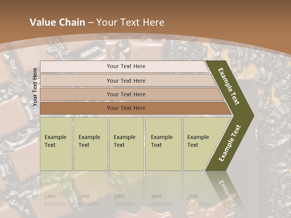 Tempting Close Up Calories PowerPoint Template